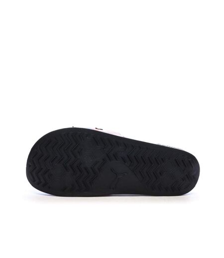 Claquettes blanches/noires homme puma 308368