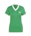 Womens/ladies Originals Trefoil V Neck Short-sleeved T-shirt Green Adidas-2