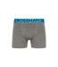 Pack of 3  Mens grimsby boxer shorts  blue/gray/black Crosshatch