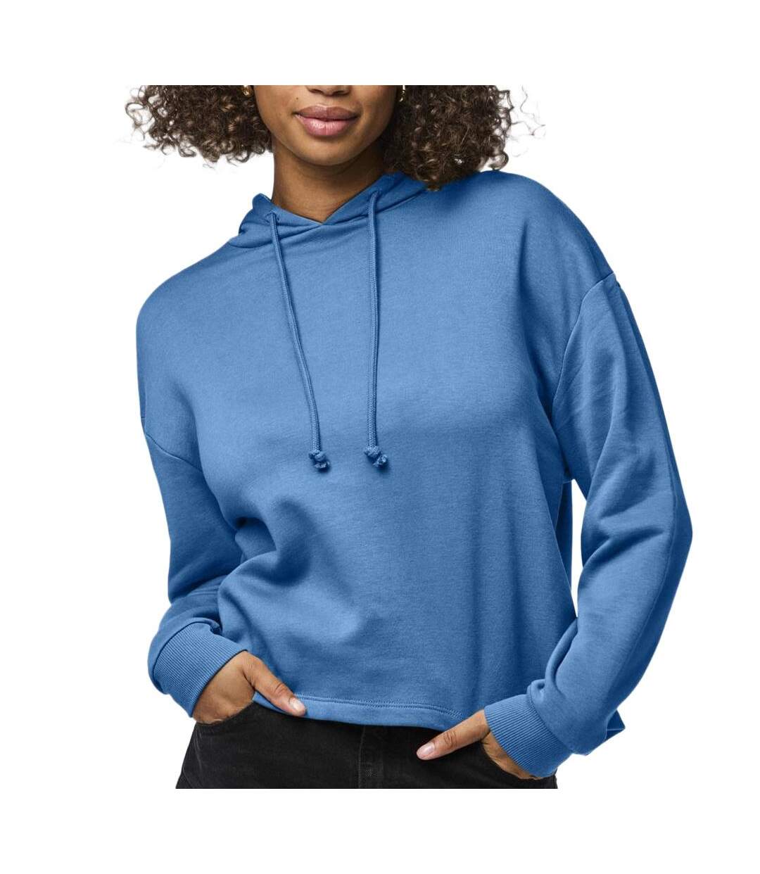 Sweat bleu femme pieces pcchilli - s-1