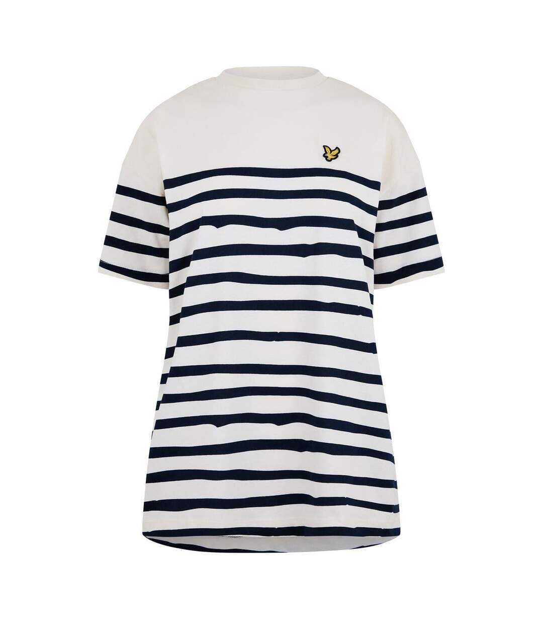 T-shirt Manches Courtes Motif/style À Rayures Breton Femme Blanc À Rayures Lyle & Scott-2