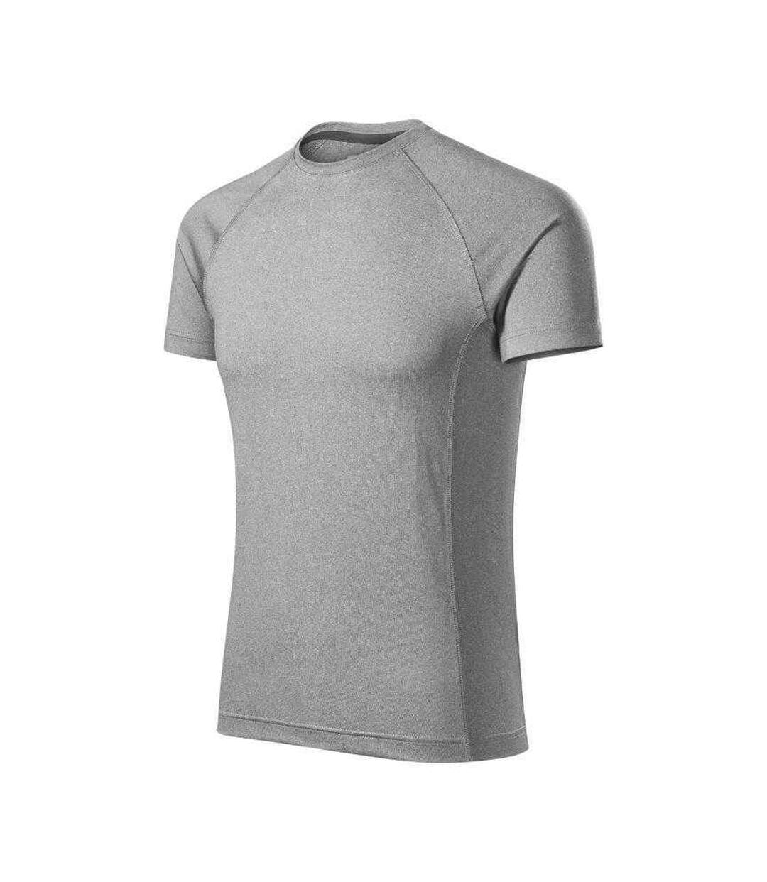 T-shirt Manches Raglan Motif/style Uni Destiny Homme Gris Malfini-3