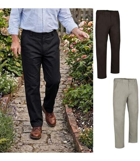 Lot de 2 Pantalons de travail - Homme - COSMO - noir et beige