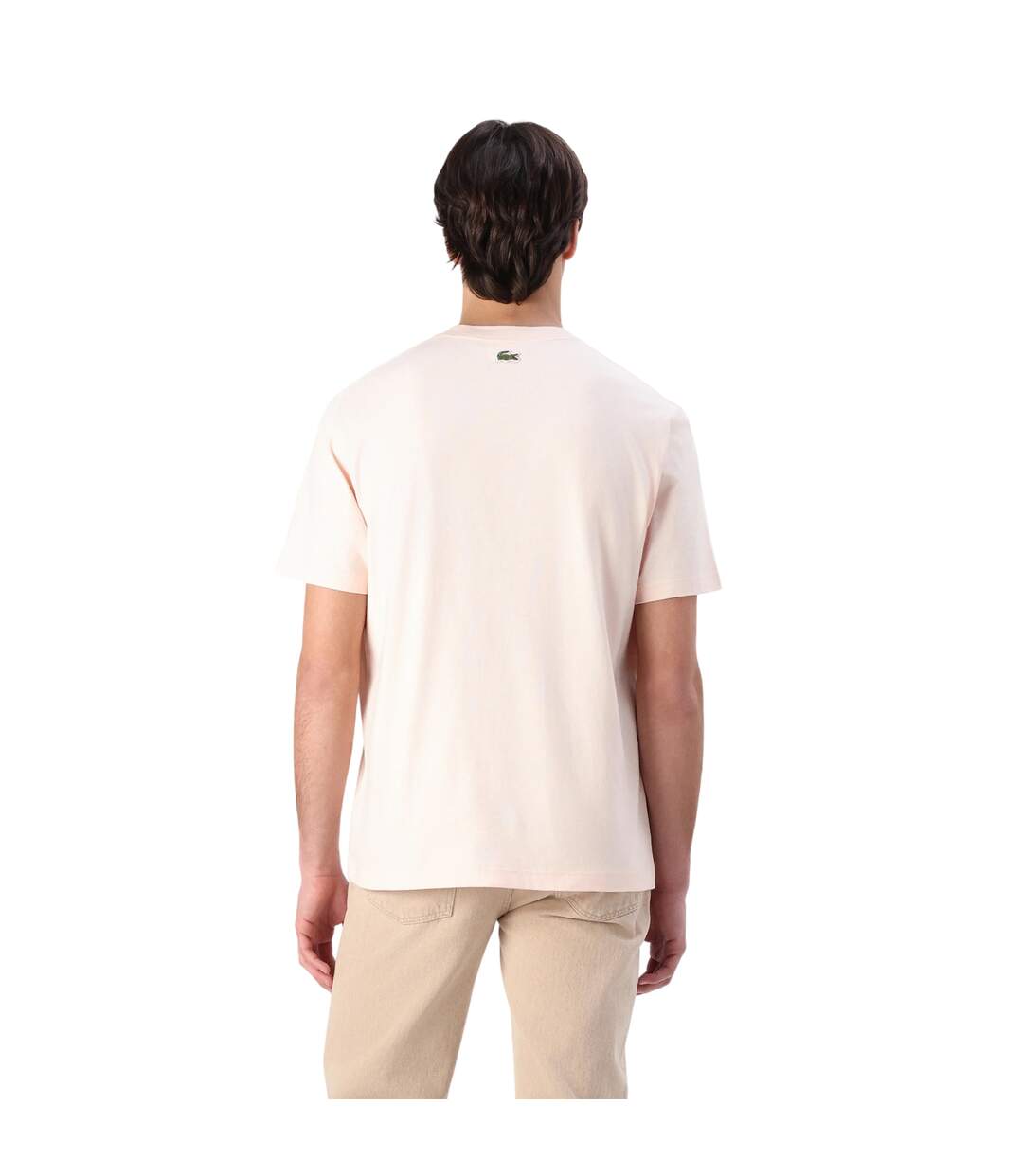 T-shirt Motif/style Jersey Homme Orange Lacoste-3