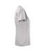 Womens/ladies Heavy T-shirt Grey Melange Printer-3