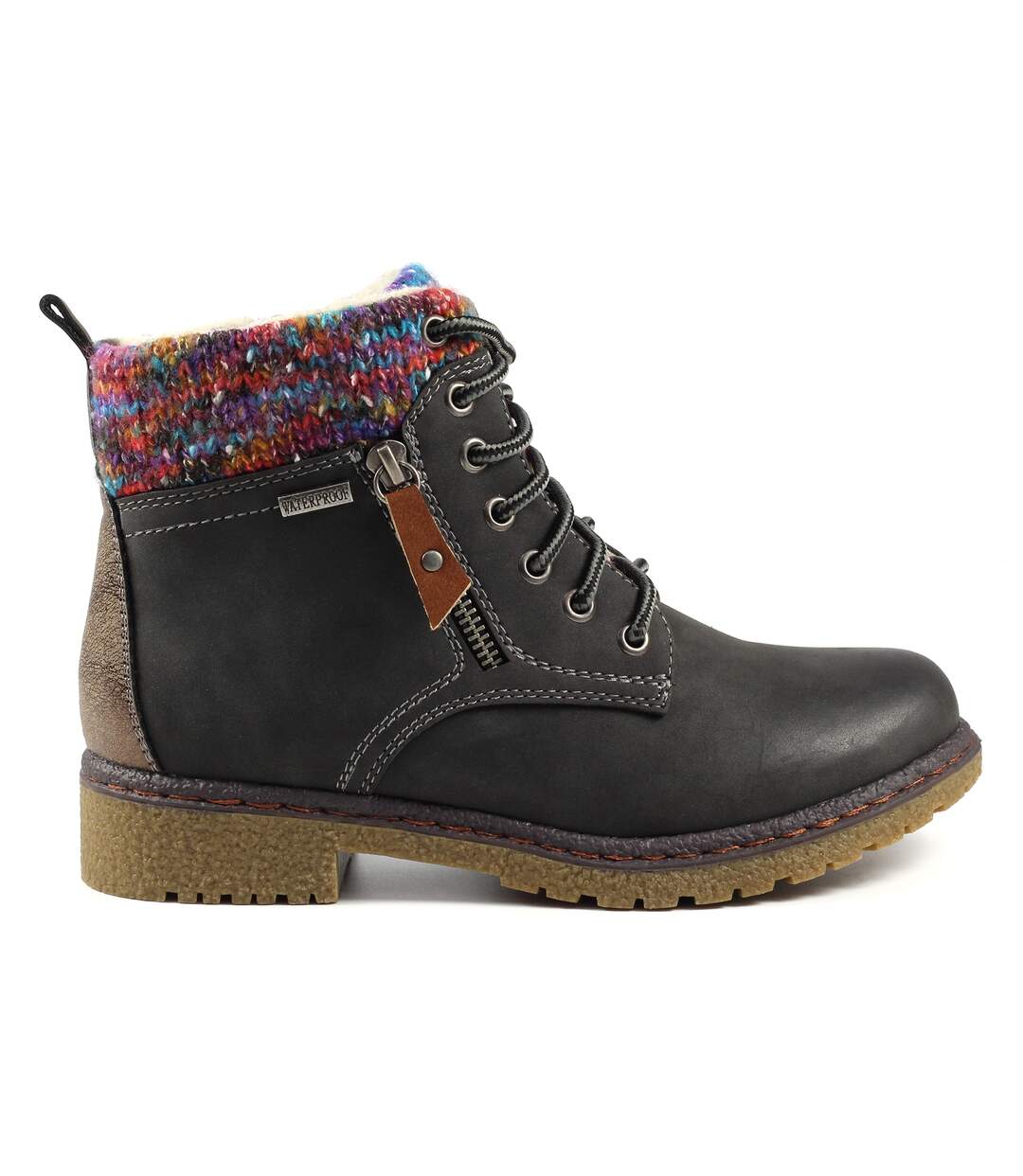 Bottines jalapeno femme gris Lunar-3