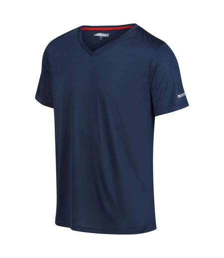Mens Fingal V Neck T-shirt Moonlight Denim Regatta