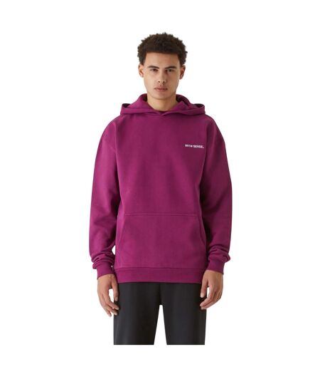 Sweat À Capuche Motif/style Uni Homme Aubergine 9N1M SENSE