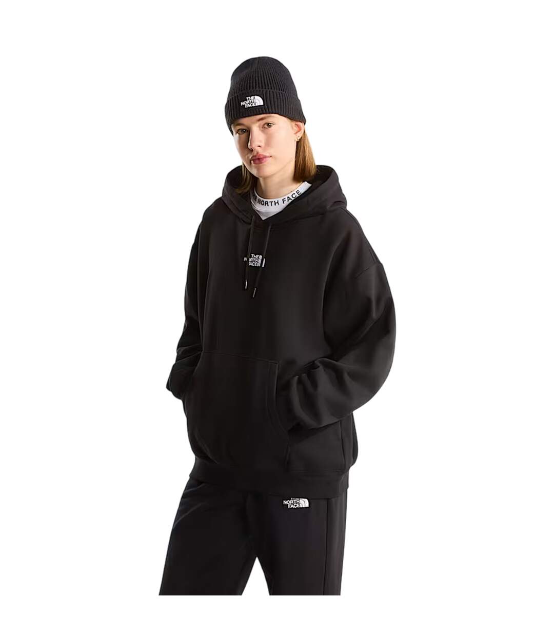 Sweat À Capuche Essential Adulte Noir The North Face-4