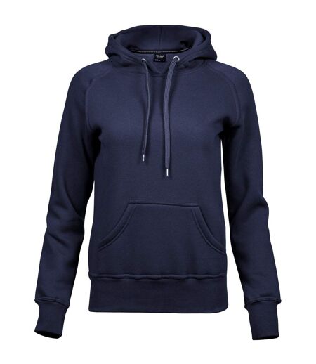 Tee Jays Womens/Ladies Raglan Hooded Sweatshirt (Navy)