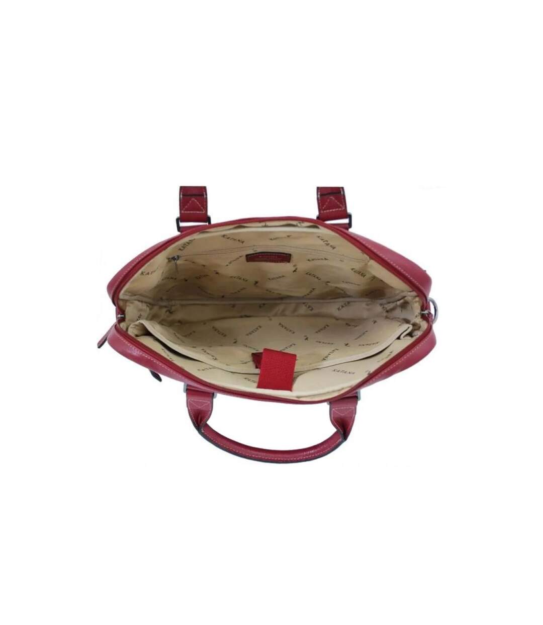 Katana - Cartable porte-ordinateur en cuir 15 - rouge - 6310-3