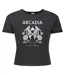 Womens/ladies Arcadia Sleep Token Crop Top Charcoal Amplified-1