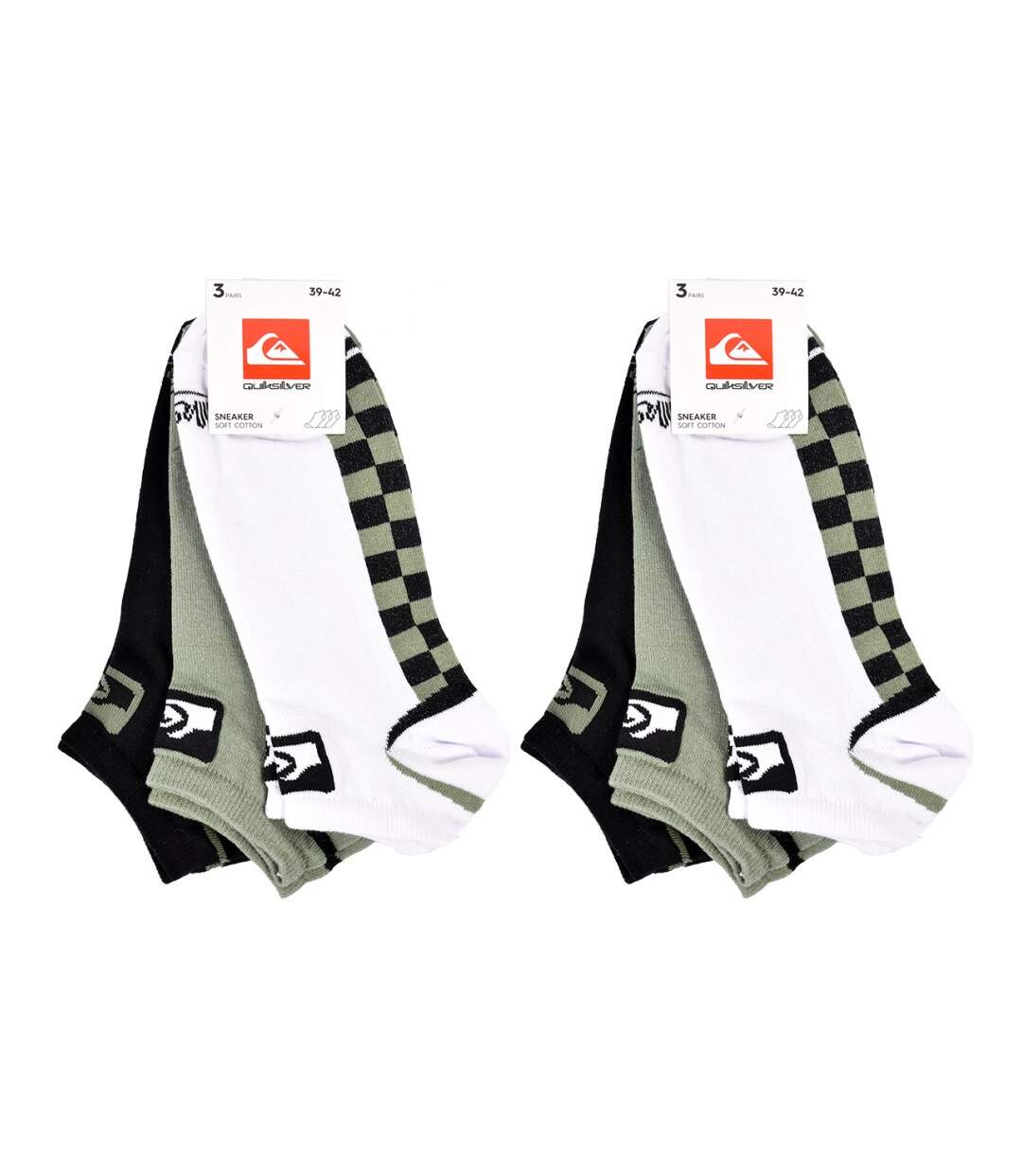 Chaussettes QUIKSILVER SNEAKER - Pack de 6-4