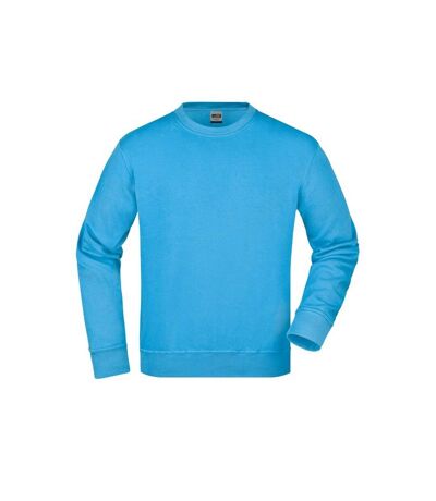 Sweat Workwear Adulte Turquoise Pâle James And Nicholson