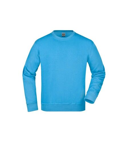 Sweat Workwear Adulte Turquoise Pâle James And Nicholson