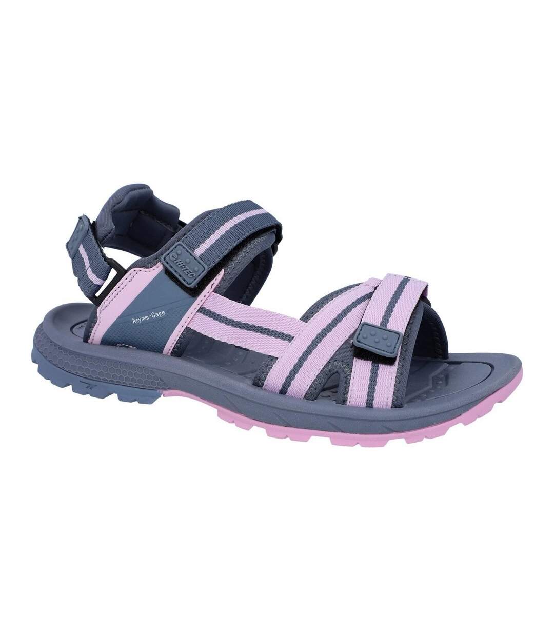 Sandales sierra femme gris bleu foncé / lilas / neige Hi-Tec-1