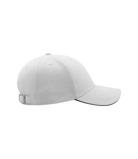 Casquette Sandwich En Coton Épais Mixte Blanc Bleu Marine Atlantis