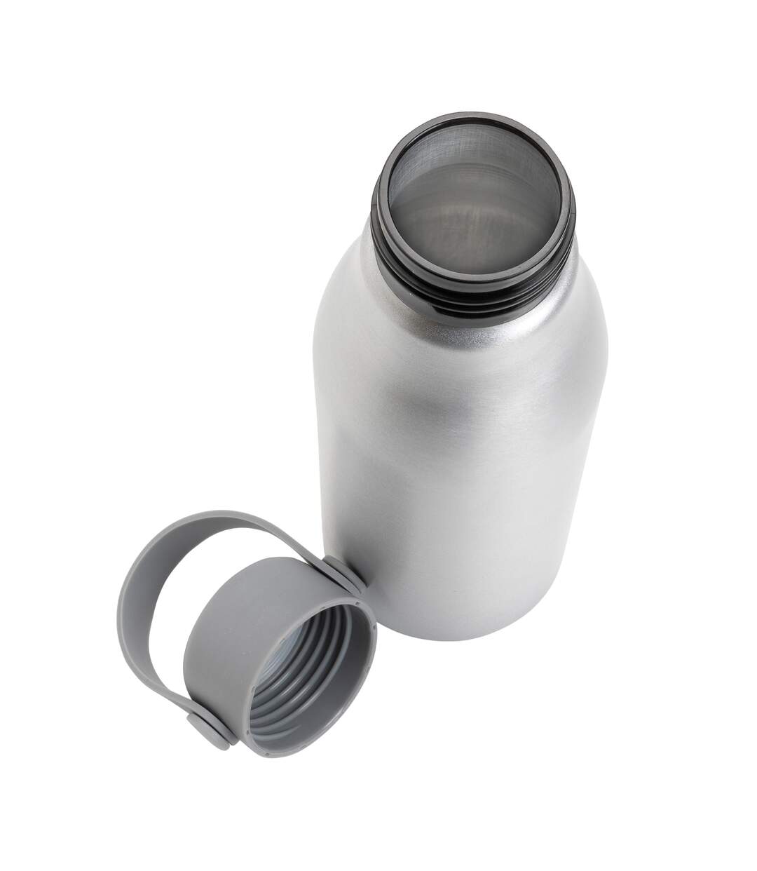 Pluto recycled aluminium 680ml water bottle one size silver XD Collection-3