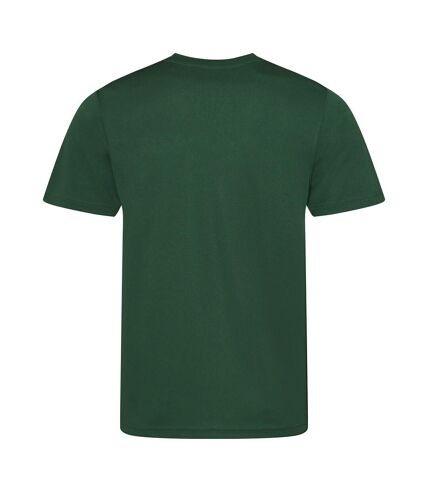 Just Cool Mens Performance Plain T-Shirt (Bottle Green)