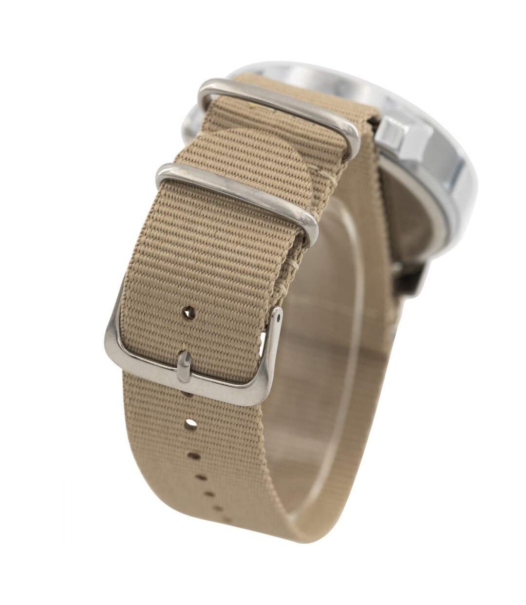 Jolie Montre Homme Tissu Beige GIORGIO