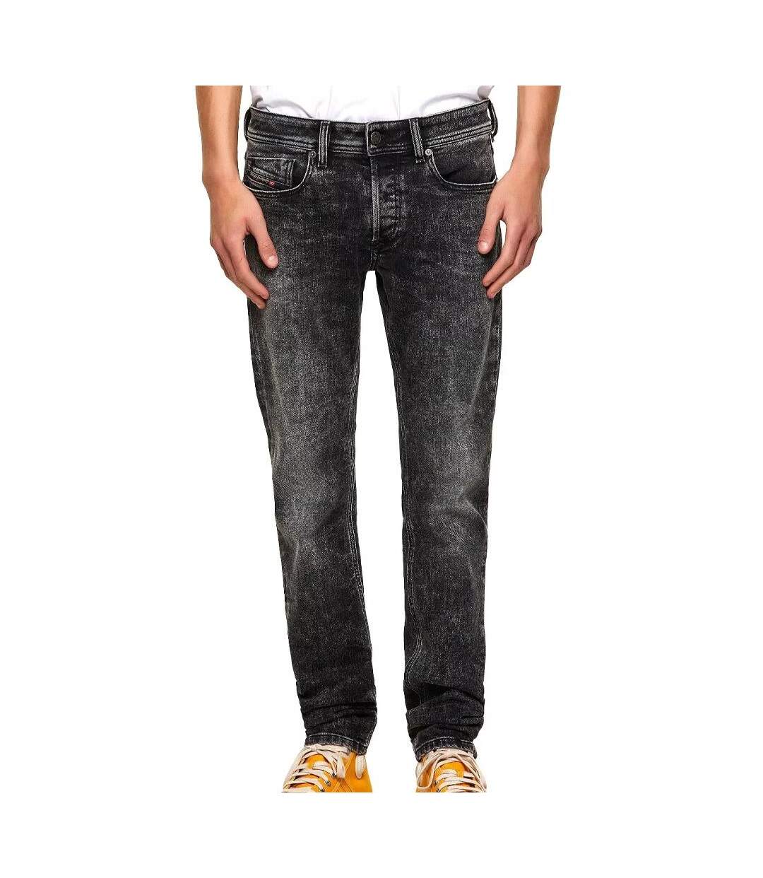 Jean Droit Gris Homme Diesel Sleenker - W28-L32