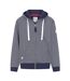 Veste À Capuche Motif/style Rayé Homme Bleu Mer Lazy Jacks-1