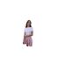 Womens/ladies Gingham Regular Mini Skirt Pink Threadbare-1