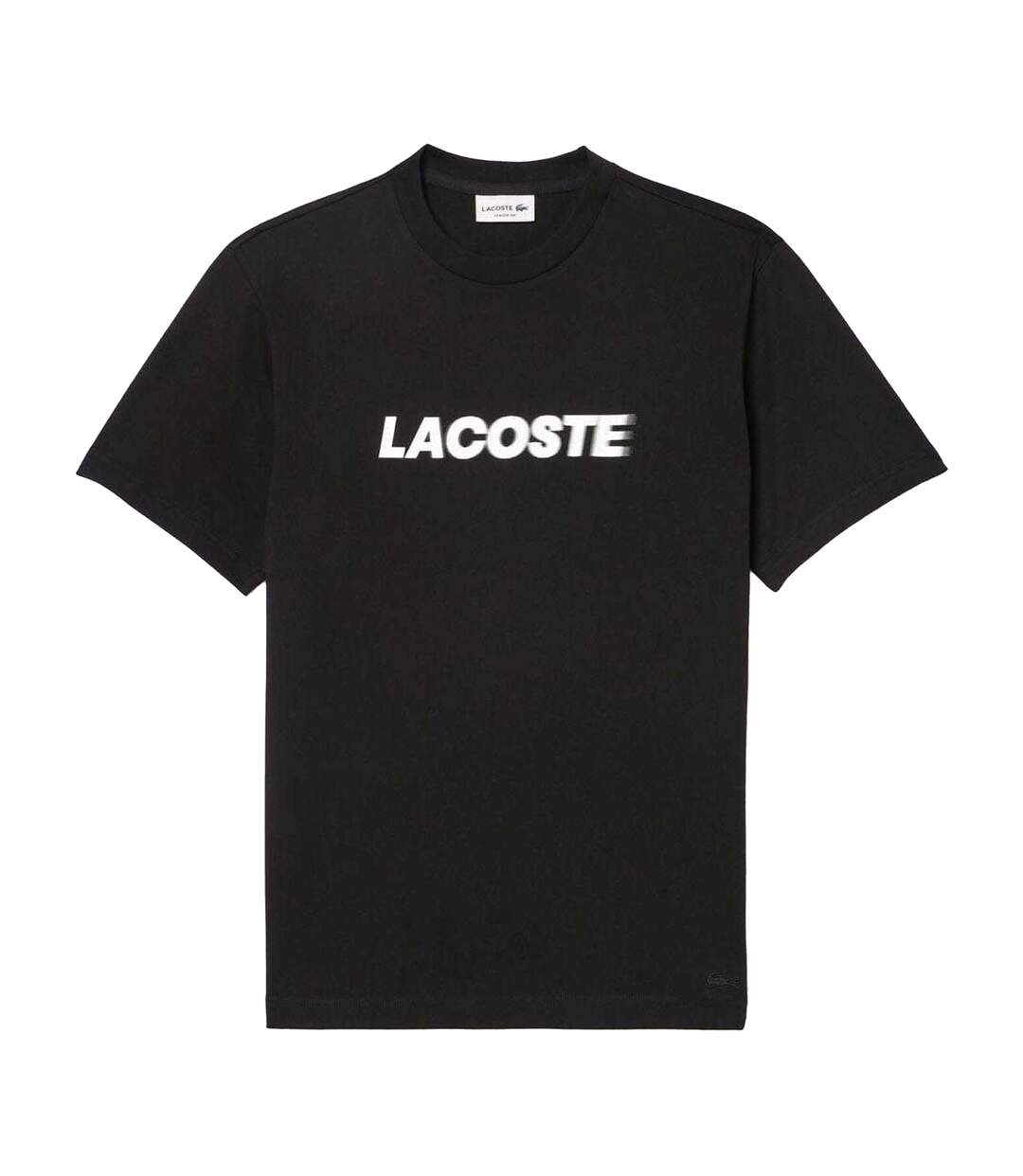 T-shirt Homme Noir Blanc Lacoste-2