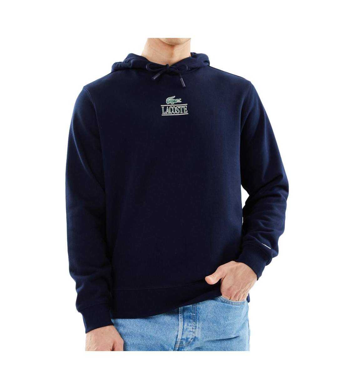 Sweat à Capuche Marine Lacoste Homme SH5643-LIG - XS