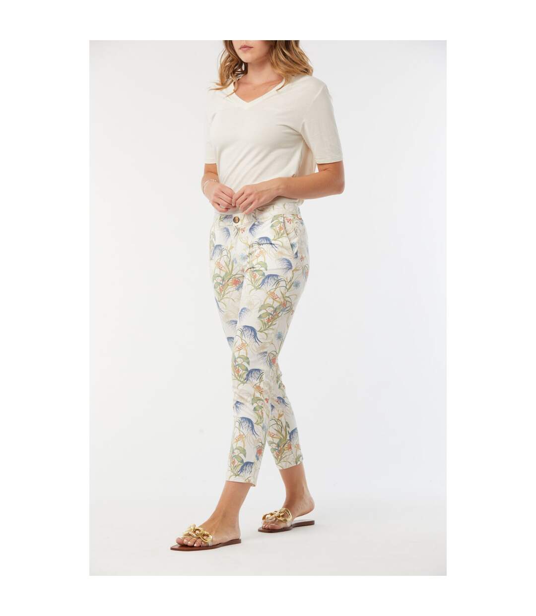 Pantalon coton chino JEMILA