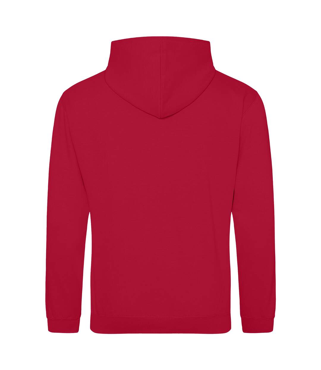 Sweat À Capuche College Adulte Rouge Vif Awdis-2