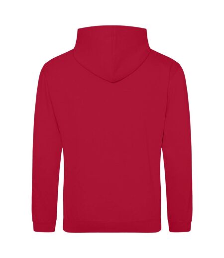 Sweat À Capuche College Adulte Rouge Vif Awdis