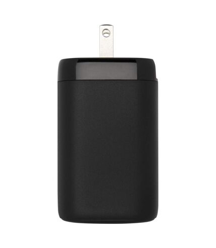 Adapt recycled plastic travel charger one size black Generic