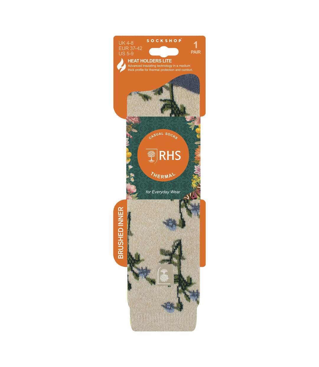 Long Wellington Boots Socks For Women | Floral Welly Socks-2