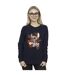 Disney - Sweat LILO AND STITCH OHANA ORANGE HIBISCUS - Femme (Bleu marine) - UTBI22823-2