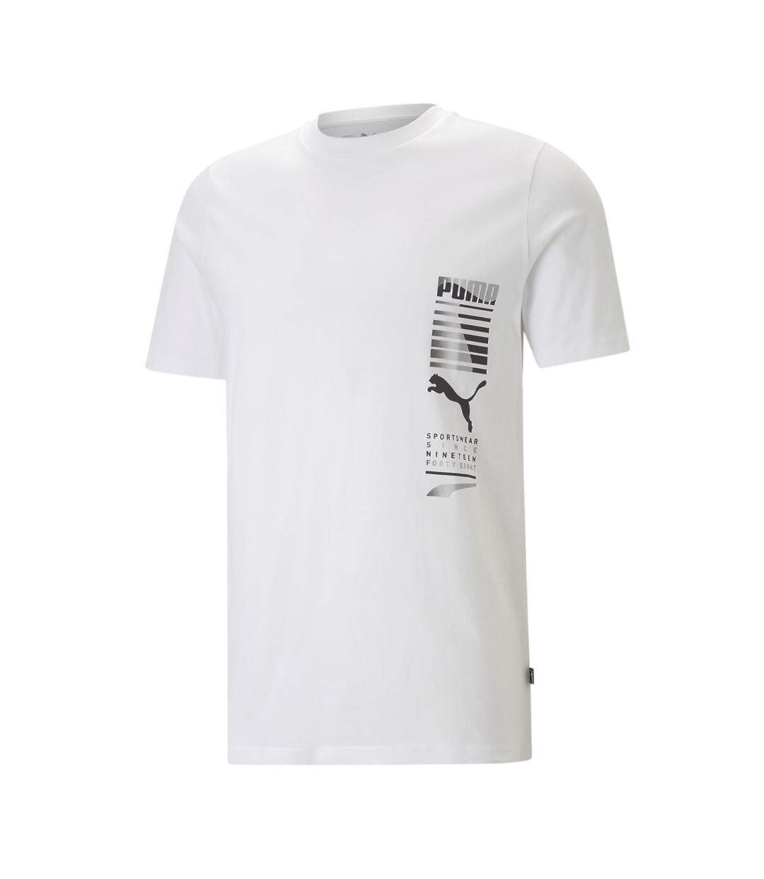 T-Shirt blanc homme puma graphics674477 - l-1