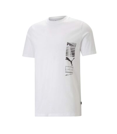 T-Shirt blanc homme puma graphics674477 - l