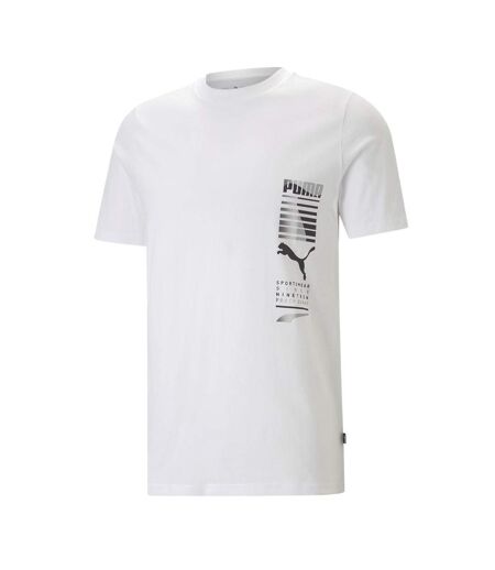 T-Shirt blanc homme puma graphics674477 - l