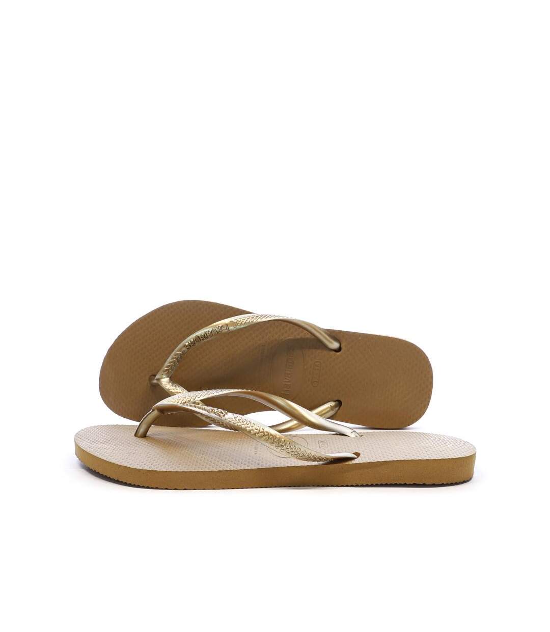 Tongs marron femme havaianas slim infradito-1