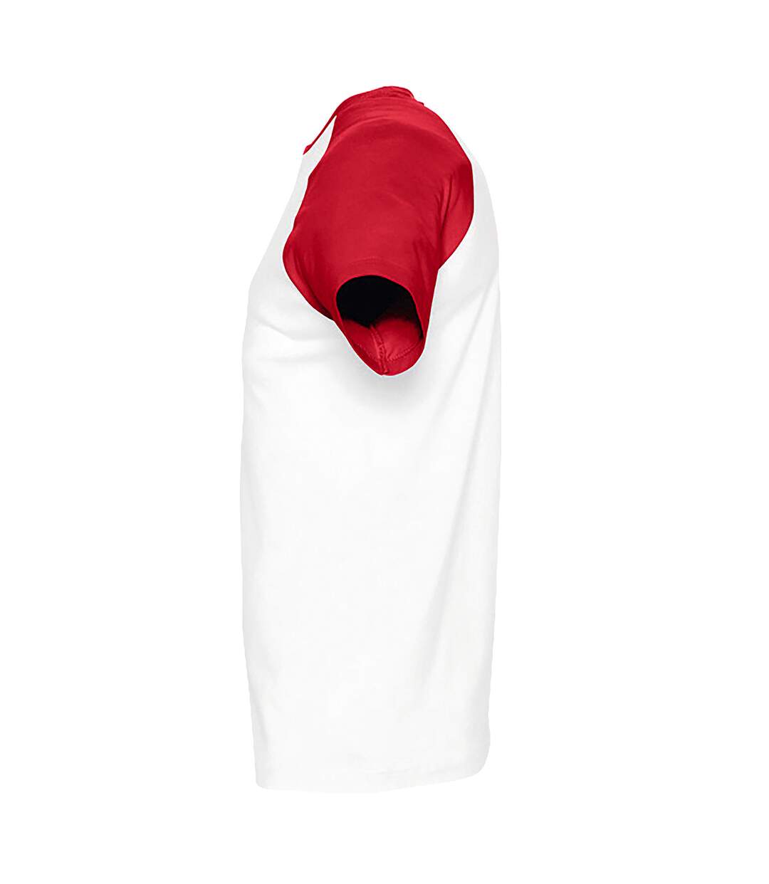 T-shirt manches courtes funky homme blanc/rouge SOLS-3