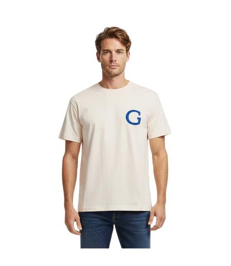 T-shirt Motif/style Imprimé Graphique Homme Crème Gant