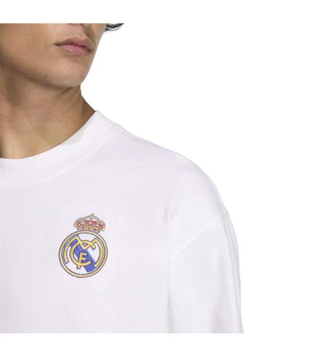 Mens Originals Real Madrid Cf T-shirt White Adidas