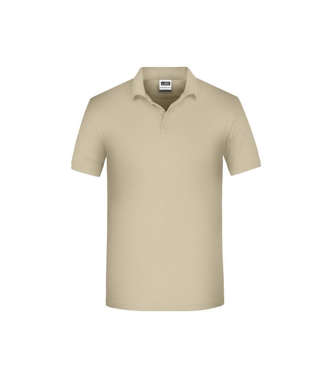 Polo Bio Workwear Homme Beige Gris James And Nicholson-1