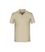 Polo Bio Workwear Homme Beige Gris James And Nicholson-1