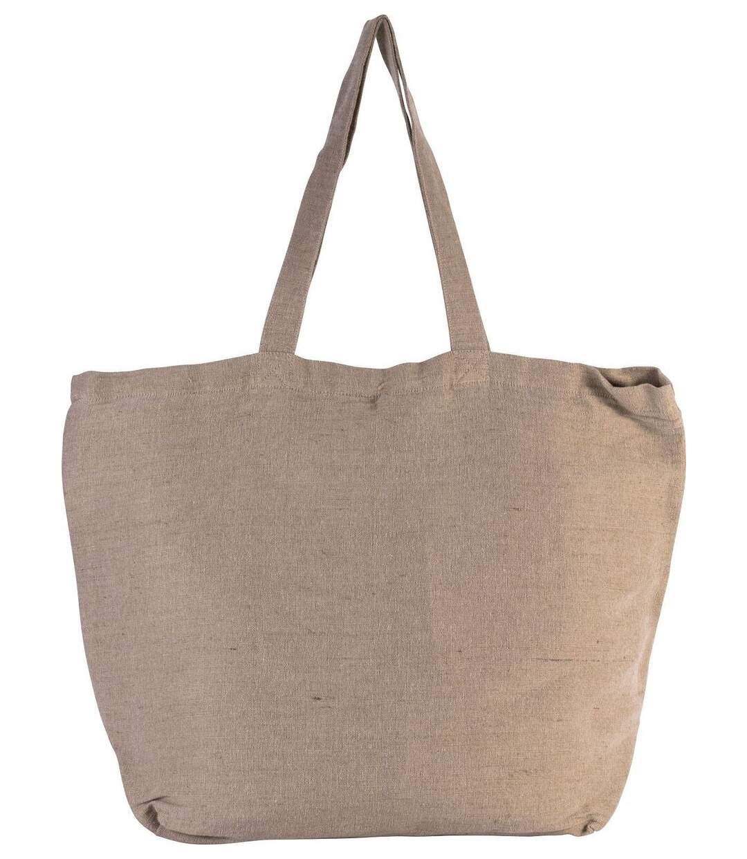 Sac en toile fourre tout avec doublure intérieure - KI0231 - beige délavé