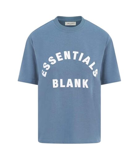 Womens/ladies Oversized Boyfriend T-shirt Orion Blue Blank Essentials