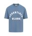 Womens/ladies Oversized Boyfriend T-shirt Orion Blue Blank Essentials-1