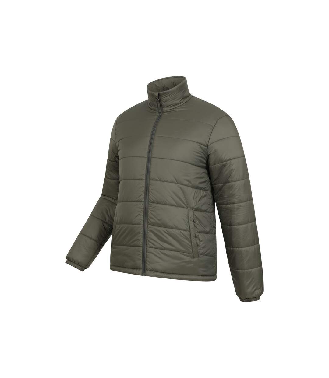 Mens Essentials Lightweight Padded Jacket Khaki Mountain Warehouse-3