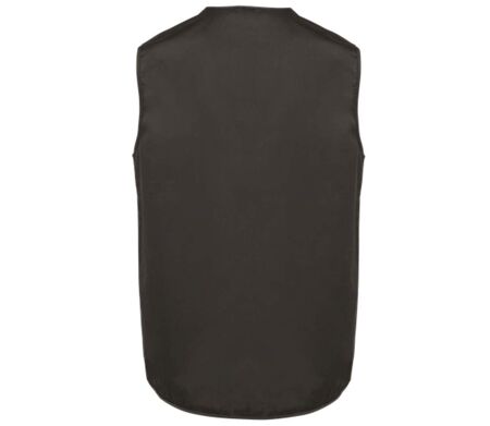 Gilet sans manches multipoches polycoton - Unisexe - WK609 - gris foncé