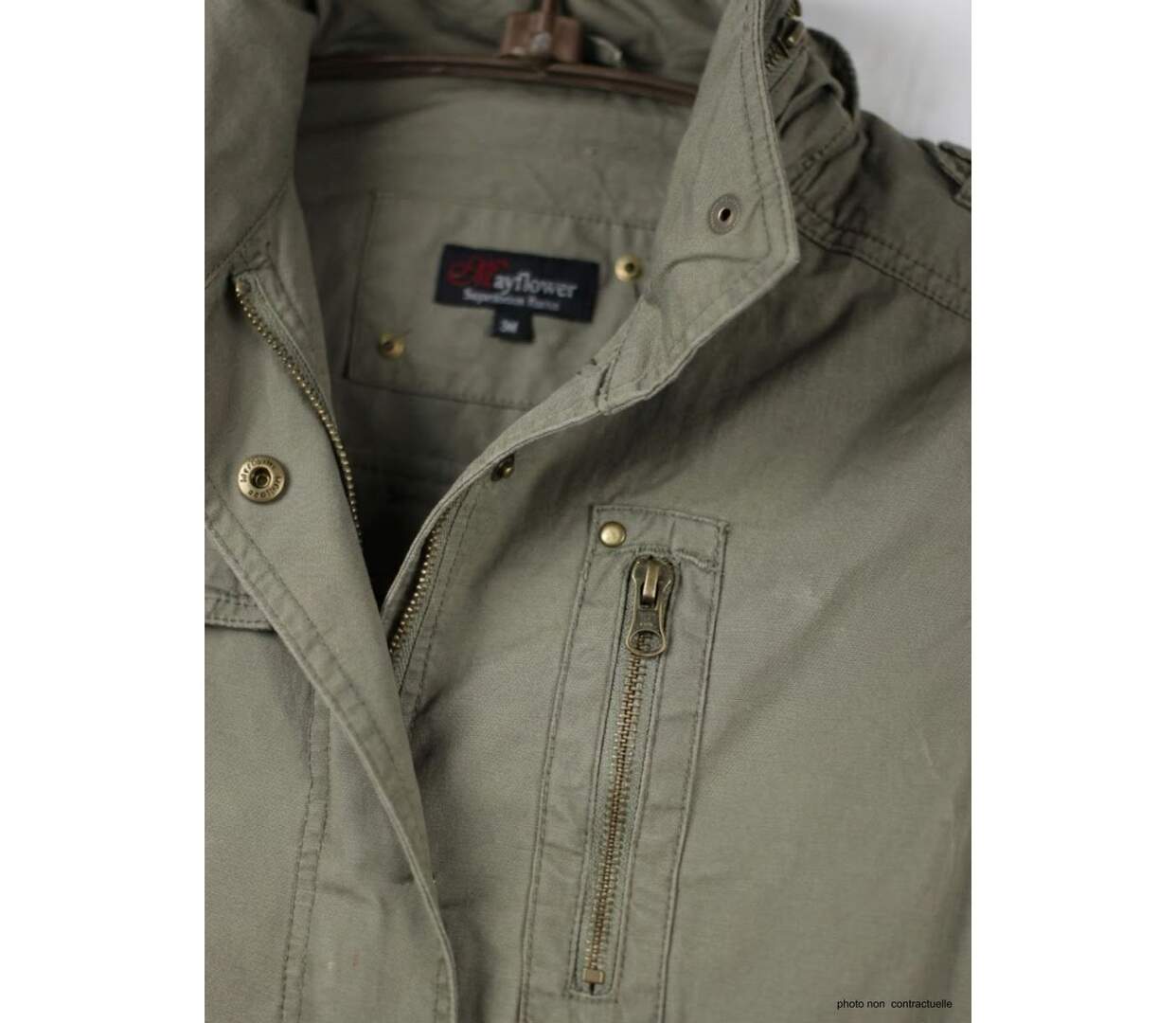 Veste Saharienne Femme Mayflower Media1 Kaki-3